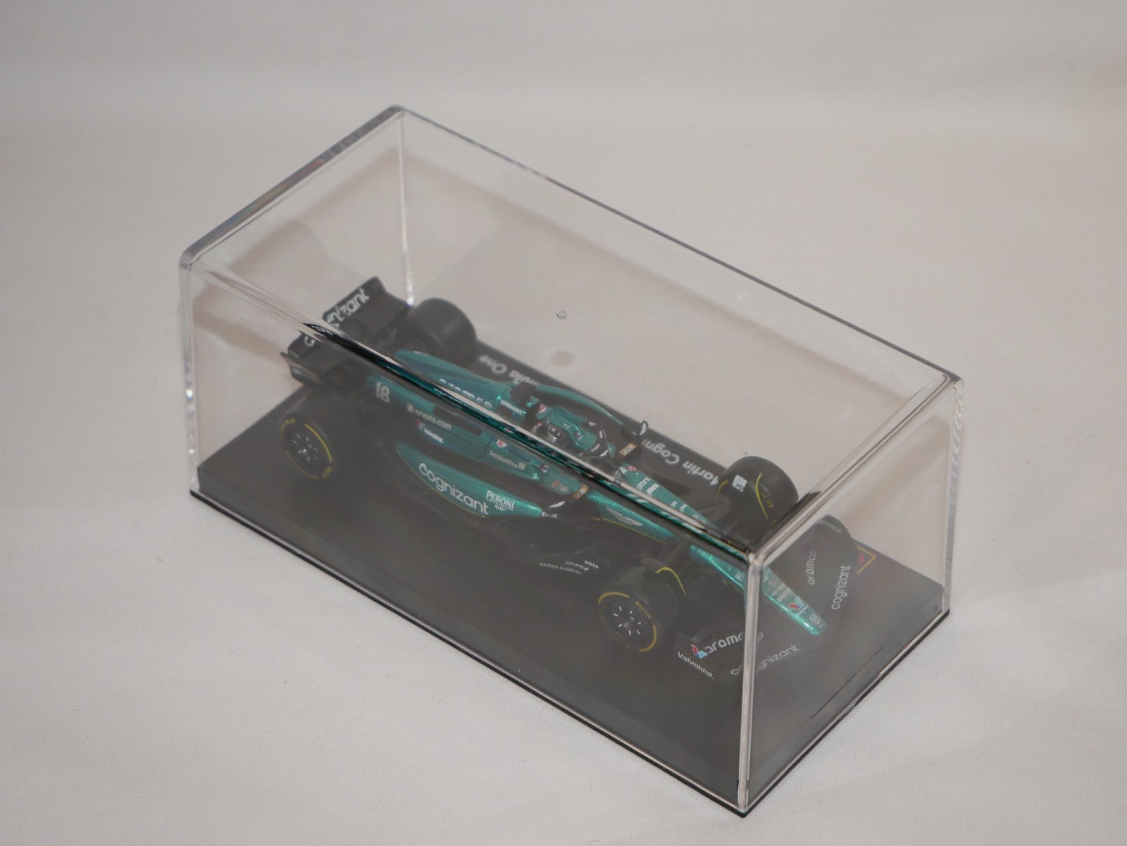 Burago 1:43 Aston Martin Cognizant Aramco F1 Team AMR23 No.18 Stroll #18-38091S