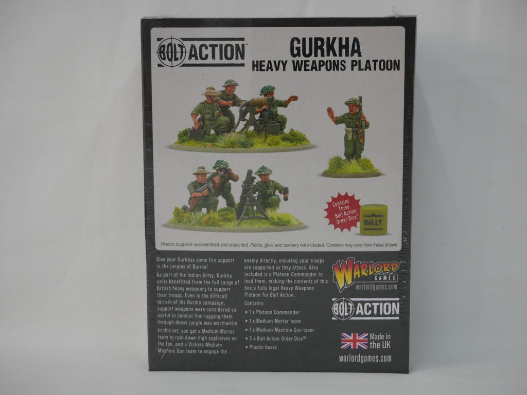 Warlord Games Bolt Action 1:56 British Gurkha Heavy weapons Platoon - 402611005