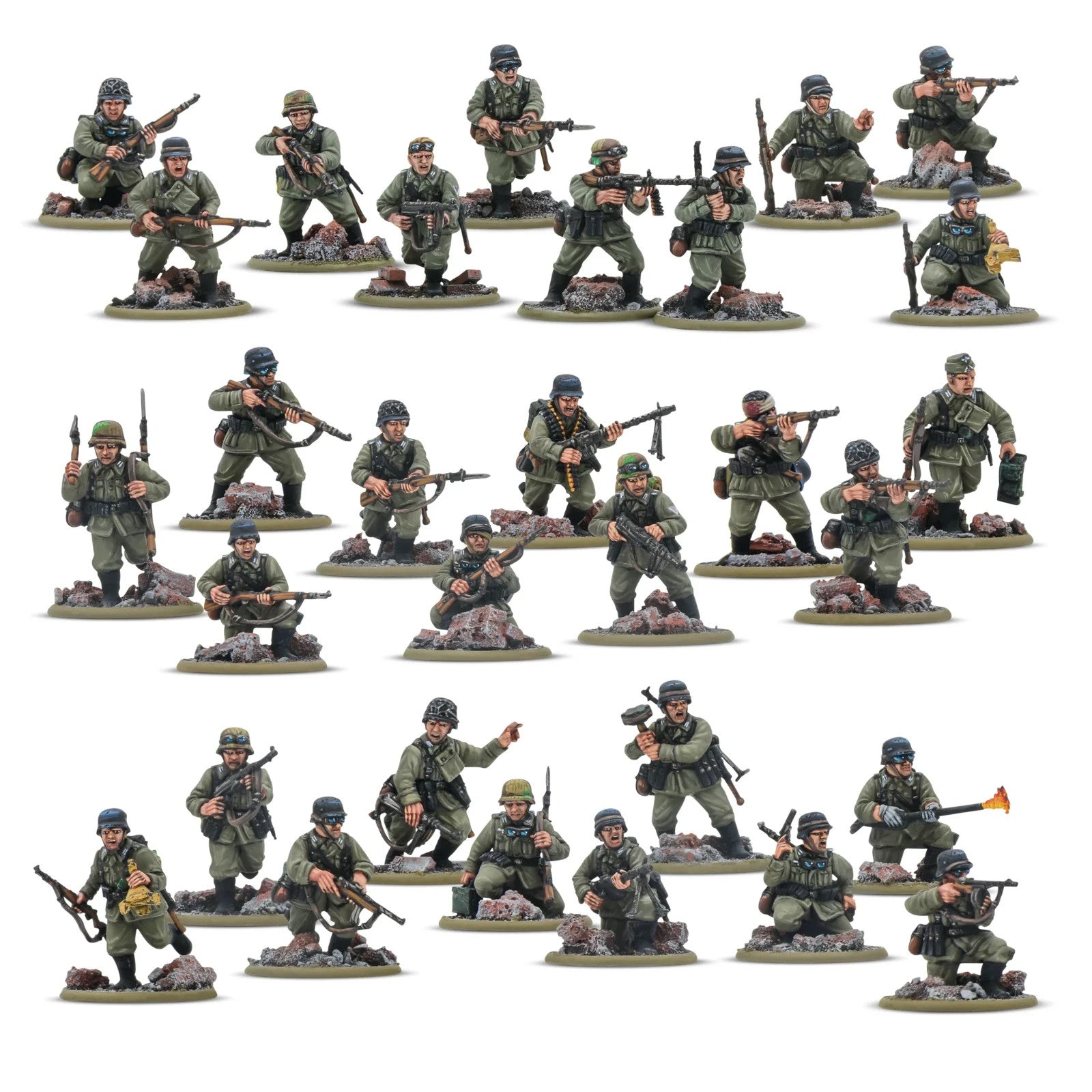 Warlord Games Bolt Action 1:56 WWII German Veteran Infantry Platoon - 402013103
