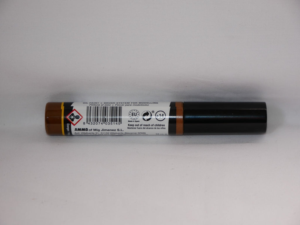 Ammo By Mig Jimenez Oilbrusher Range Earth With Fine Brush Applicator A.MIG-3514