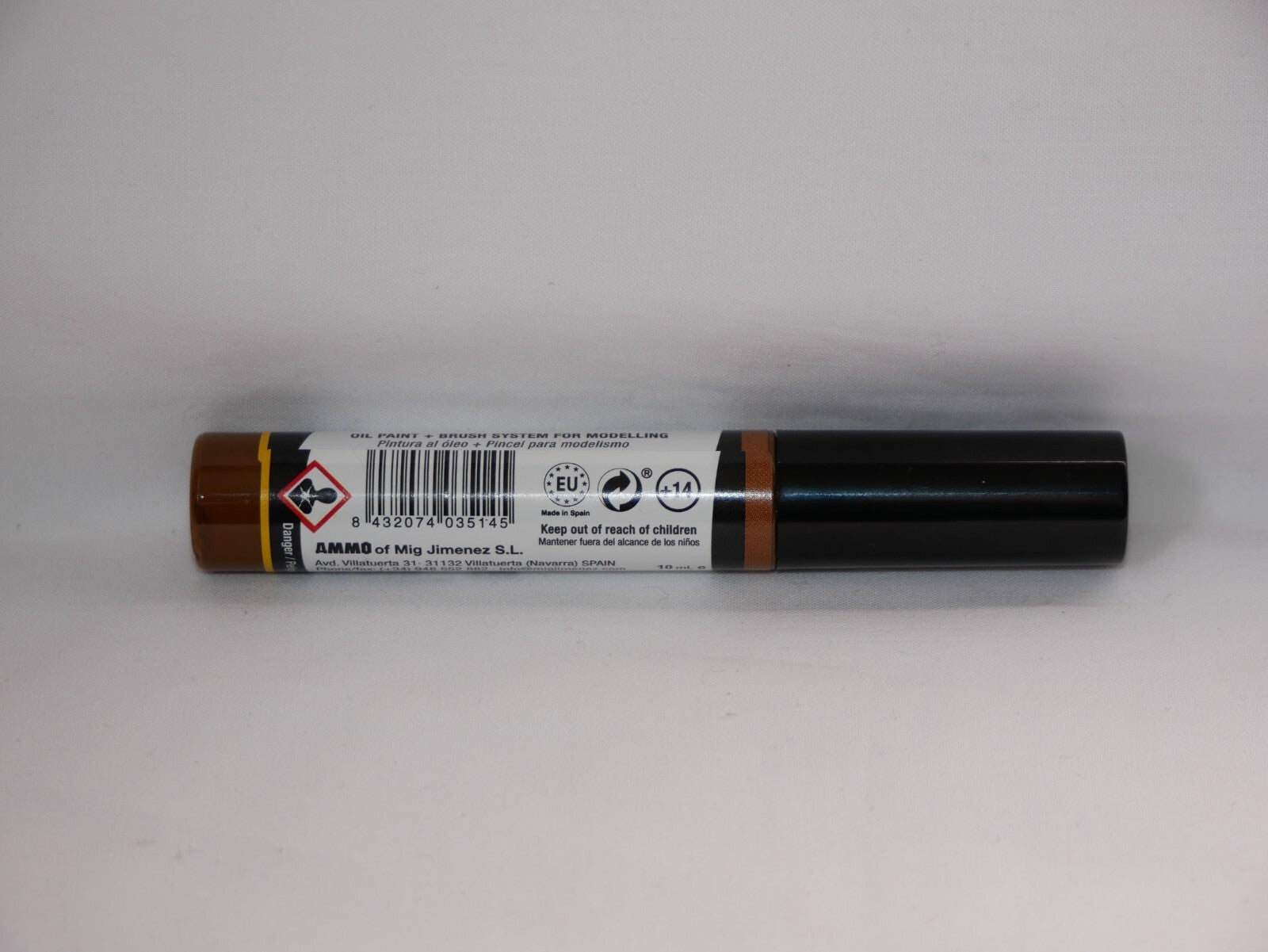 Ammo By Mig Jimenez Oilbrusher Range Earth With Fine Brush Applicator A.MIG-3514