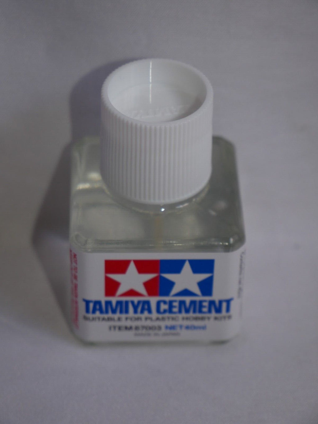 Tamiya Polystyrene Cement Suitable For Plastic Hobby Kits 40ml Glass Jar - 87003