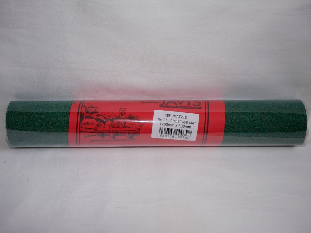 Javis scenics "OO/HO" No 21 Pastrue Green Landscape Mat 1200mm x 300mm JMAT21S