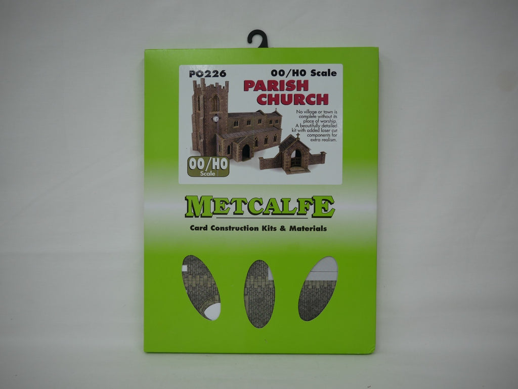 Metcalfe Card Construction Kits & Materials OO/HO Scale Parish Church - PO226