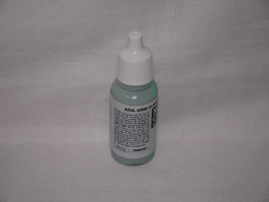 Vallejo Model Color Pale Grey Blue Acrylic 17ml/0.57 fl oz Dropper Bottle 70.907