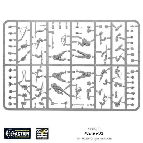 Warlord Games Bolt Action 1:56 Scale Waffen-SS WWII SS-Grenadiers - 402012101