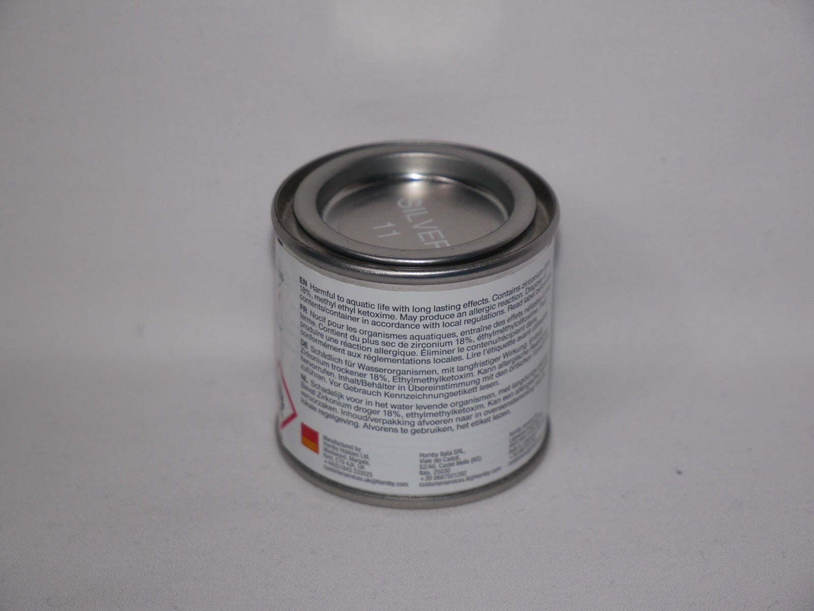 Humbrol Scale Modelling Enamel Paints Metallic Silver No 11 (50ml) Tub - AQ0011