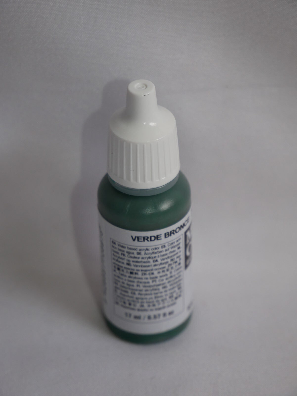 Vallejo Model Color Bronze Green Acrylic 17ml/0.57 fl oz Dropper Bottle - 70.897