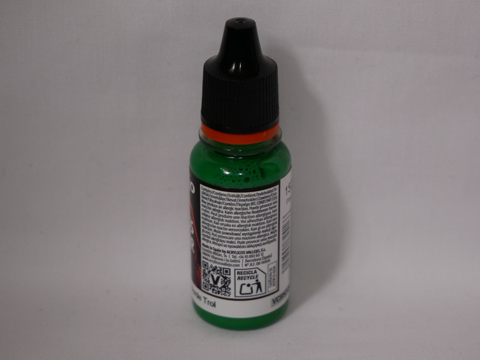 Vallejo Xpress Color Acrylics Troll Green 18ml/0.6 fl oz Dropper Bottle - 72.416