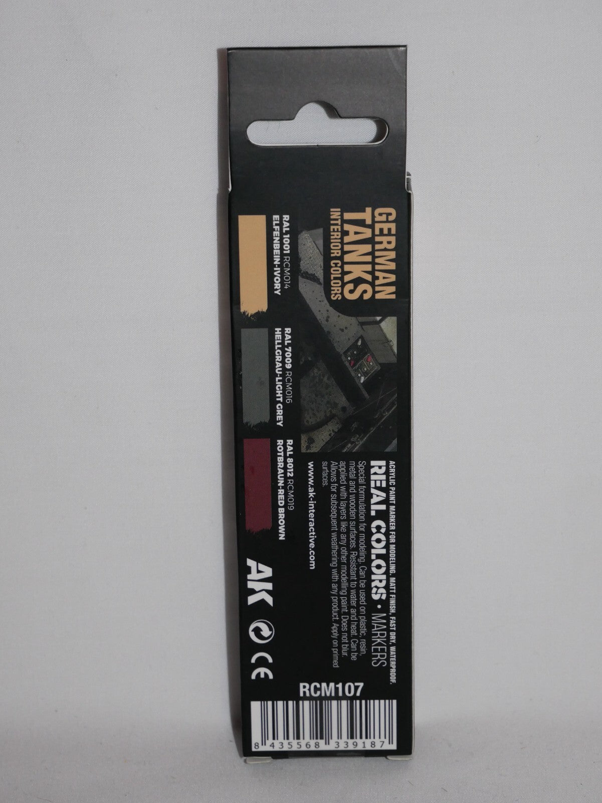 AK Interactive Real Color Acrylic Markers German Tanks 3 Piece Pen Set - RCM107