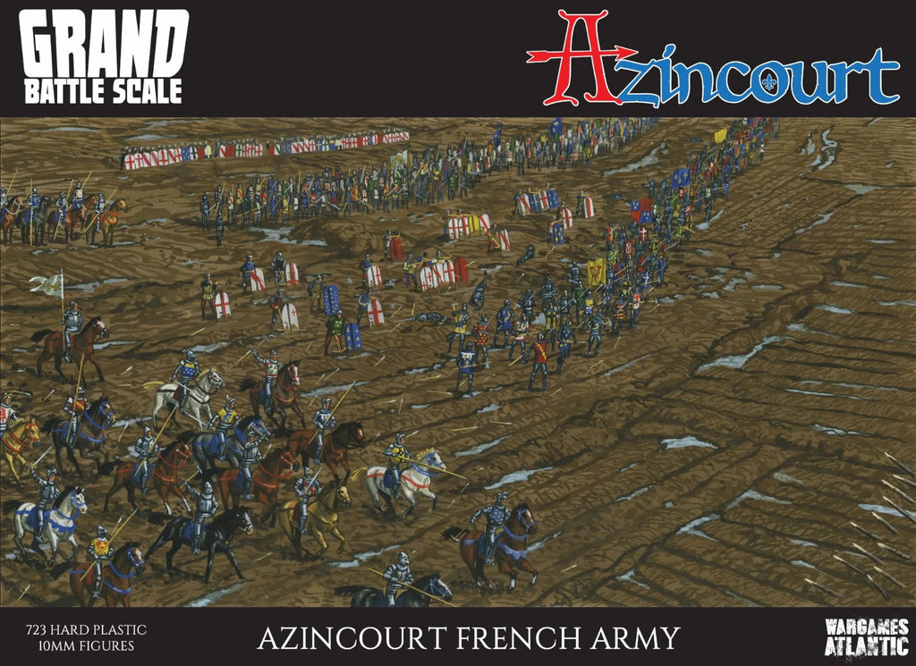 Wargames Atlantic Grand Battle 10mm Scale Azincourt French Army Box - WAAAC006S
