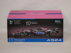 Burago 1:43 Scale BWT Alpine F1 Team A524 2024 No.10 Pierre Gasly - #18-38220G