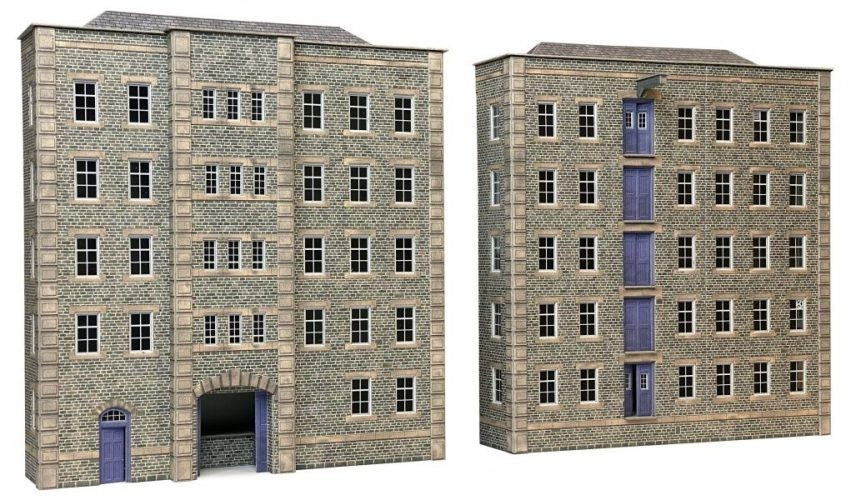 Metcalfe Card Construction Kits & Materials OO/HO Scale Grimy Old Mill - PO290