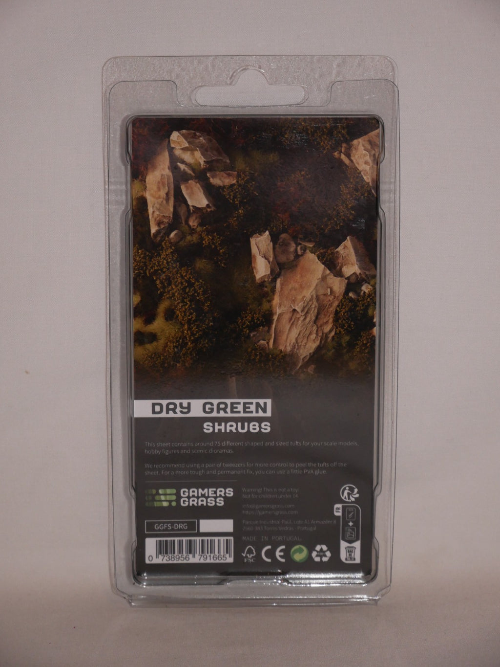 Gamers Grass Dry Green Shrubs Grass Tufts For Model Bases 75x Per Pack GGFS-DRG