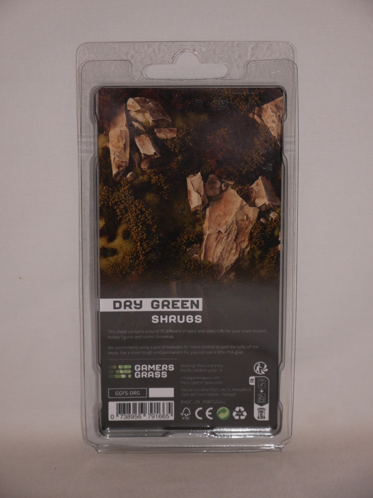 Gamers Grass Dry Green Shrubs Grass Tufts For Model Bases 75x Per Pack GGFS-DRG