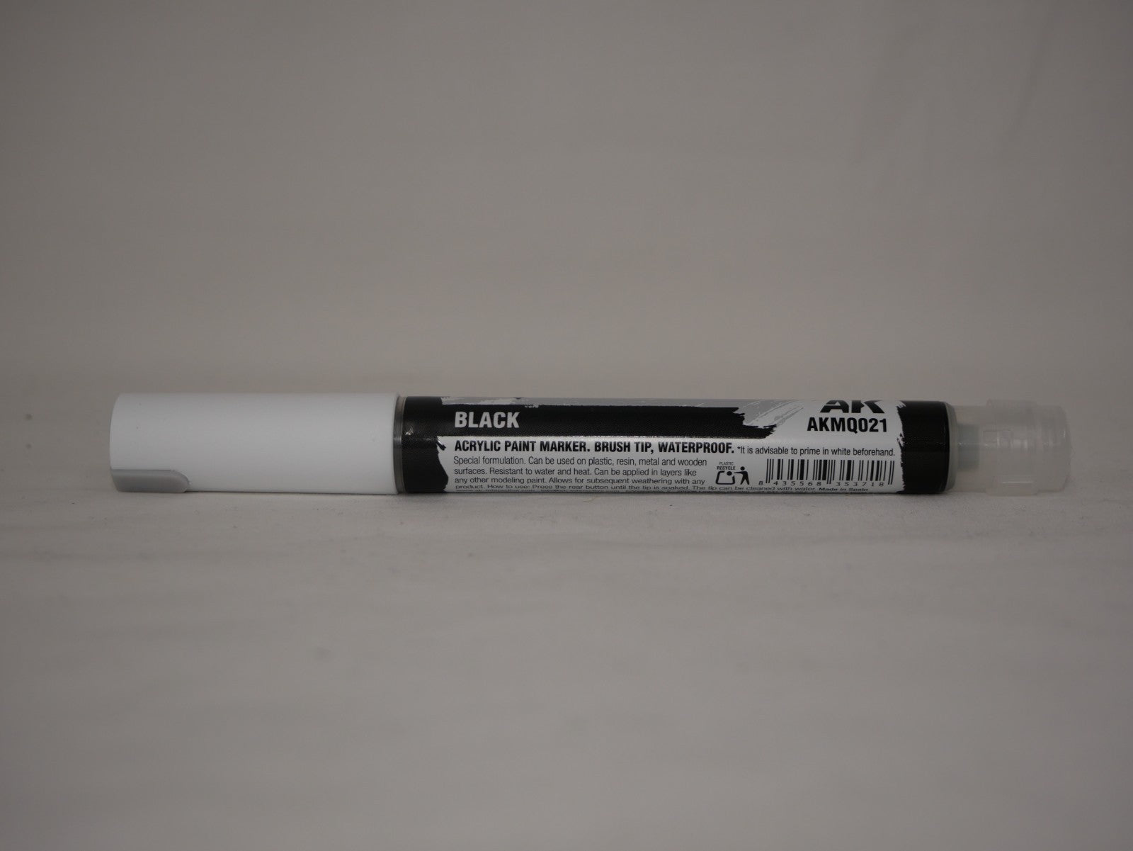 AK Interactive Acrylic Quick Gen Markers For Tabletop Wargaming Black - AKMQ021