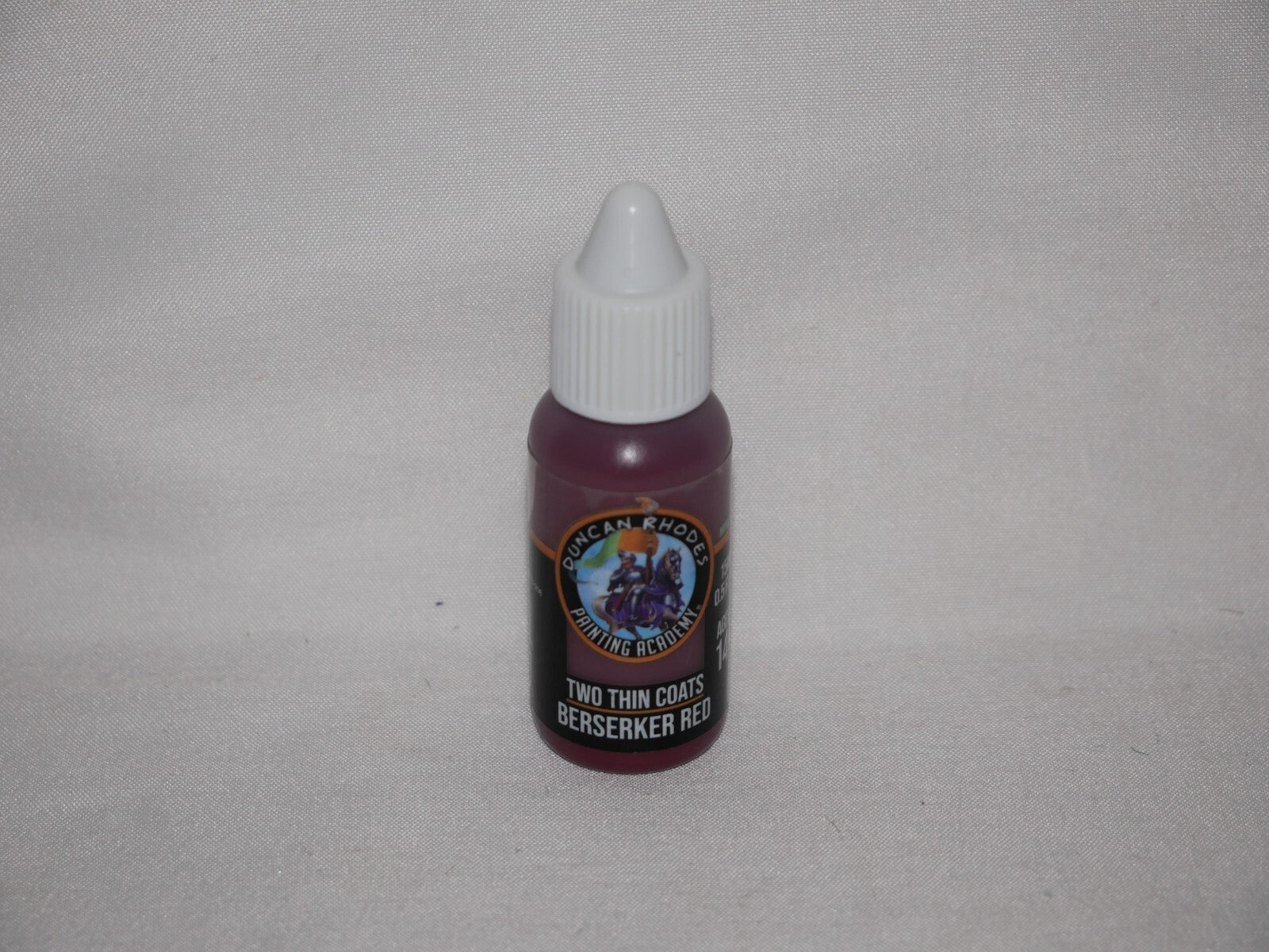 Duncan Rhodes Painting Academy 'Two Thin Coats' Berserker Red 15ml Bottle 10001