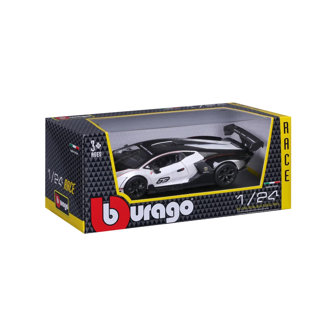 Burago 1:24 Scale Lamborghini Essenza SCV12 Track Only Sports Car - #18-28023