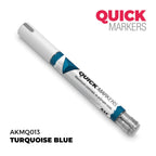 AK Interactive Acrylic Quick Gen Markers For Tabletop Games Turquoise Blue - AKMQ013
