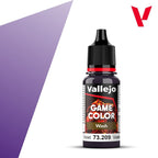 Vallejo Game Color Acrylic Washes Violet 18ml/0.6 fl oz Dropper Bottle - 73.209