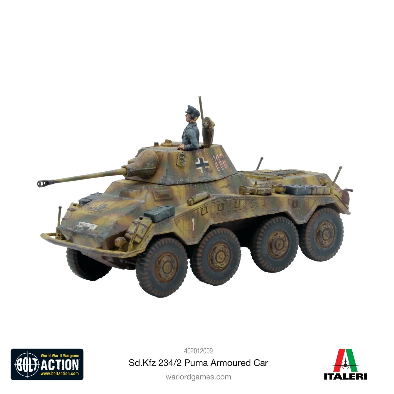 Warlord Games Bolt Action 1:56 Scale SD.KFZ 234/2 Puma Armoured Car - 402012009