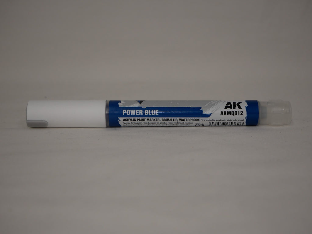 AK Interactive Acrylic Quick Gen Markers For Tabletop Games Power Blue - AKMQ012