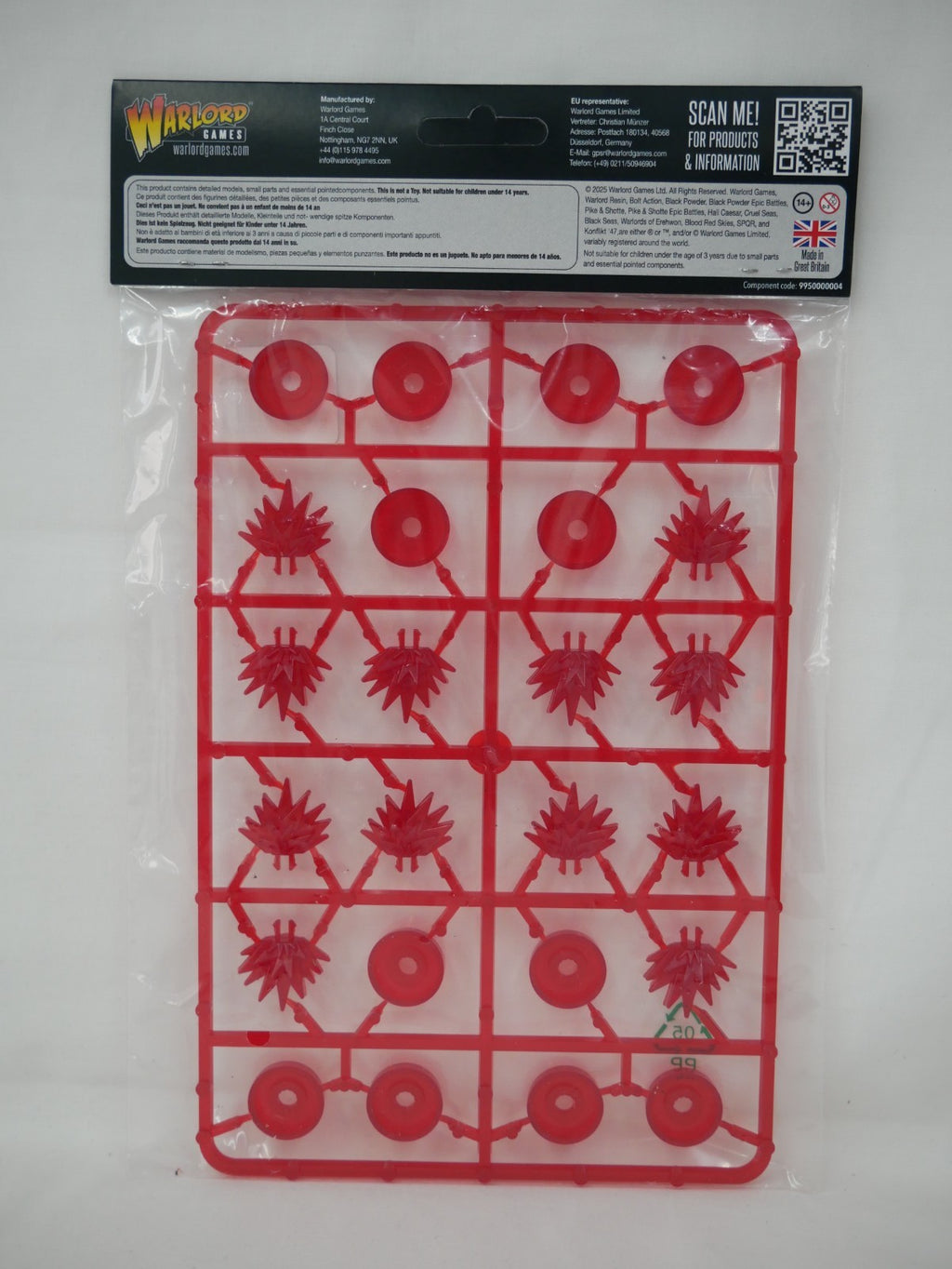 Warlord Games Bolt Action 1:56 Plastic Pin Markers Game Accessories - 999000001