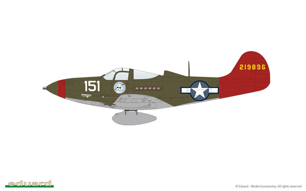Eduard 1:48 Scale WWII Bell P-39Q Airacobra Weekend Edition Plastic Kit - 8470