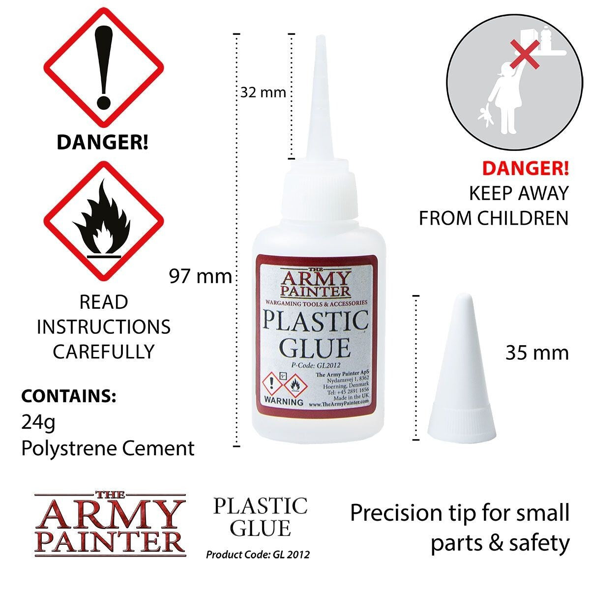 The Army Painter Plastic Glue 24g Polystyrene Cement Wargaming Miniatures GL2012