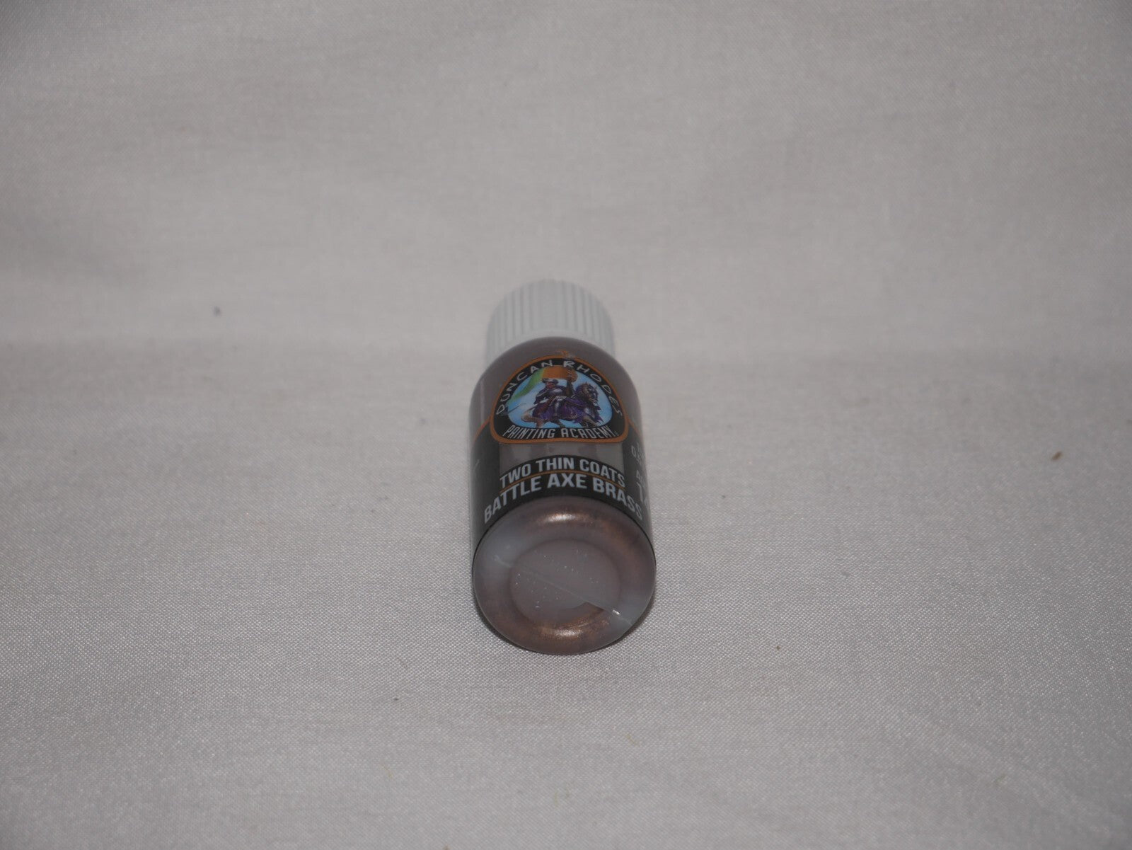 Duncan Rhodes Painting Academy Two Thin Coats Battle Axe Brass 15ml Bottle 10107