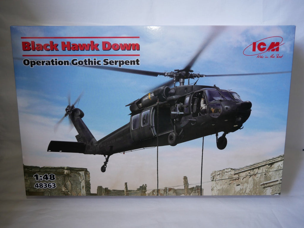 ICM 1:48 Scale Sikorsky MH-60L Black Hawk Down Operation Gothic Serpent - 48363