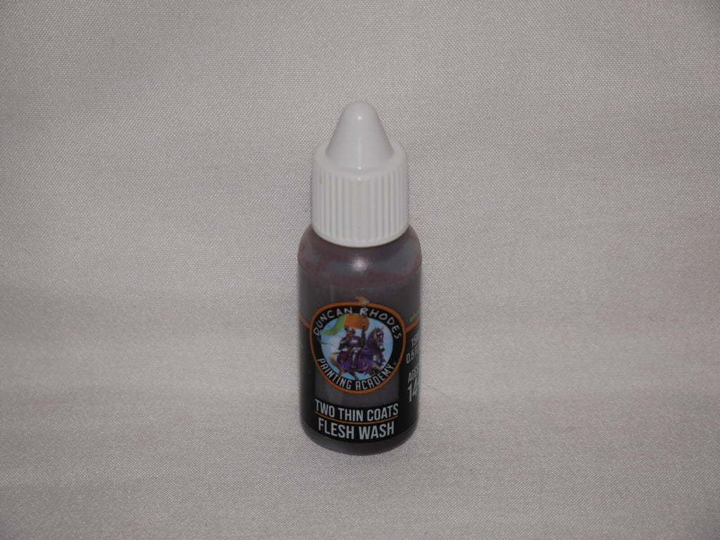 Duncan Rhodes Painting Academy 'Two Thin Coats' Flesh Wash 15ml Dropper - 10057