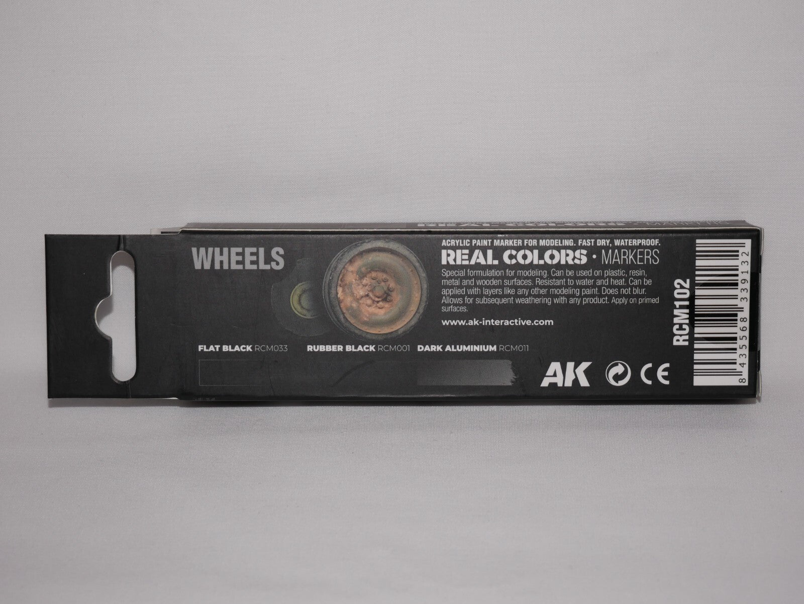 AK Interactive Real Colors Fast Dry Acrylic Markers Wheels (3 Piece) Set RCM102