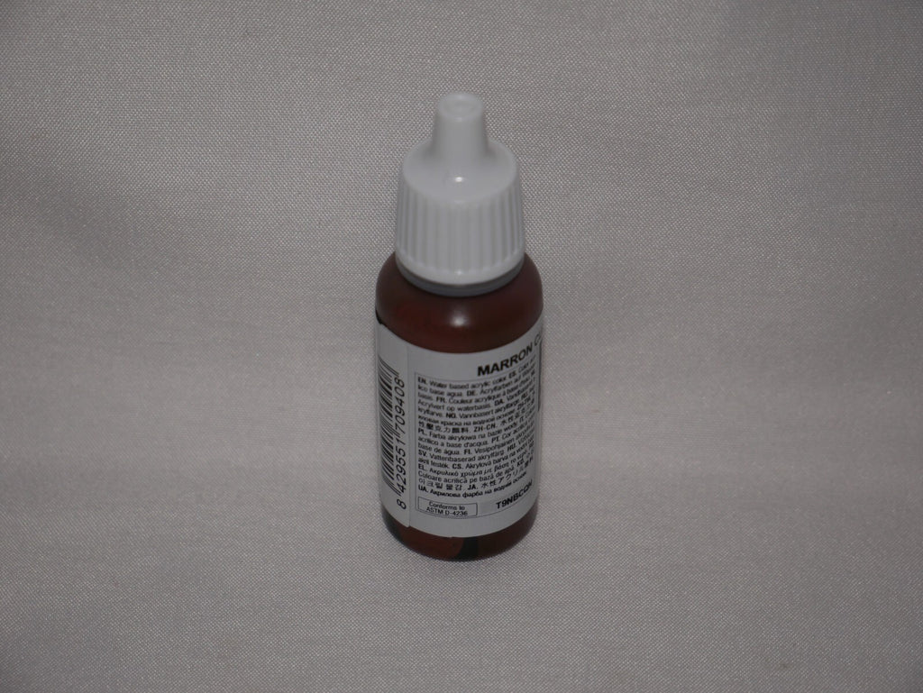 Vallejo Model Color Saddle Brown Acrylic 17ml/0.57 fl oz Dropper Bottle - 70.940
