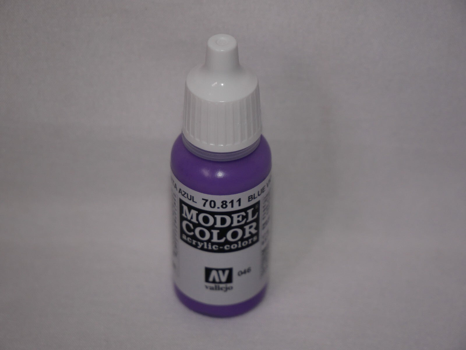 Vallejo Model Color Blue Violet Acrylic 17ml/0.57 fl oz Dropper Bottle - 70.811