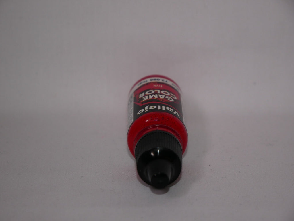Vallejo Game Color Acrylic Inks Range Red 18ml/0.6 fl oz Dropper Bottle - 72.086