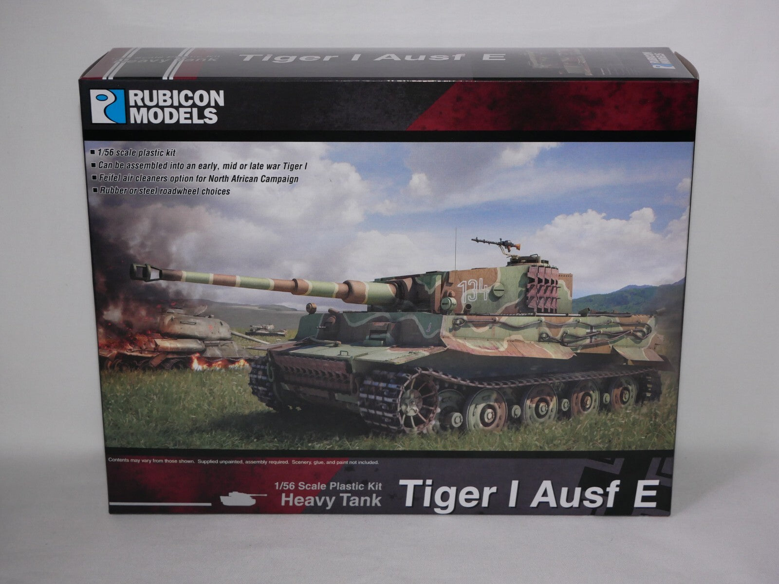 Rubicon Models 1:56 (28mm) Scale WWII German Tiger I Ausf E Heavy Tank - 280016