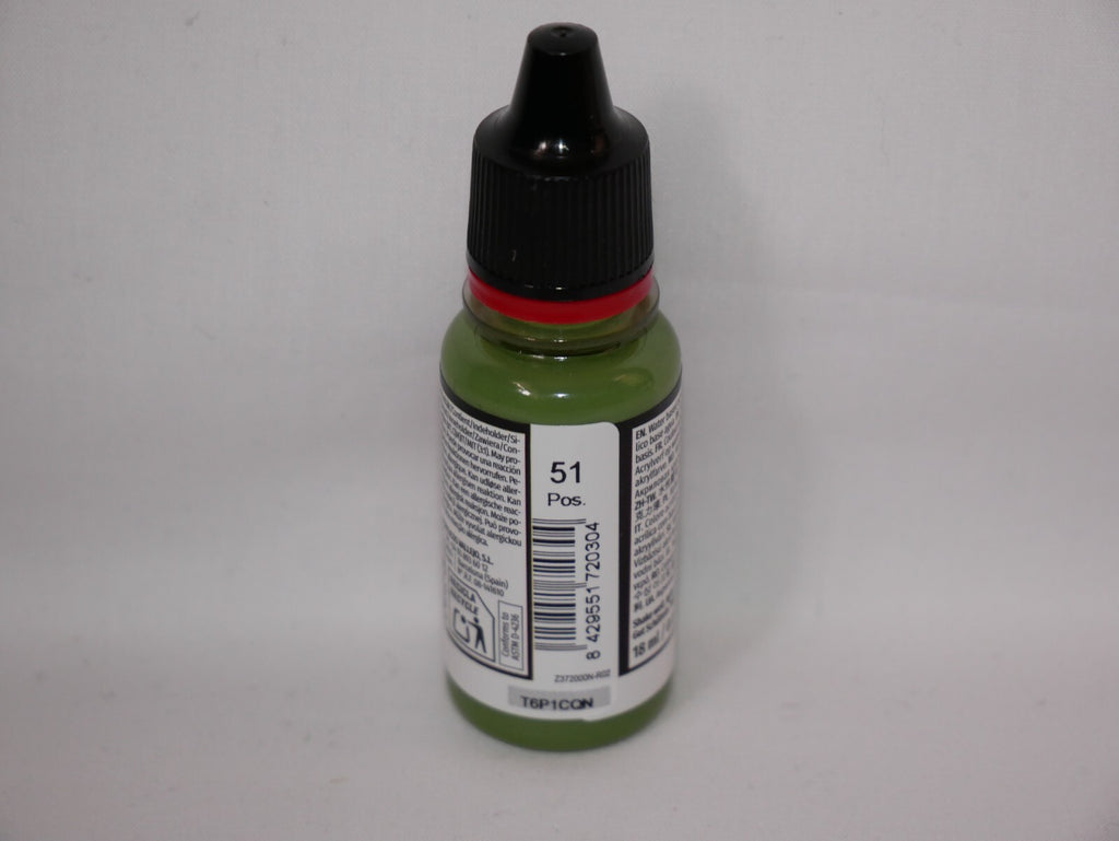 Vallejo Game Color Acrylics Goblin Green 18ml/0.6 fl oz Dropper Bottle - 72.030