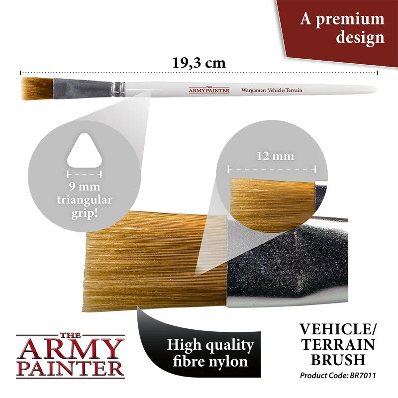 The Army Painter Wargamer Vehicle & Terrain Brush For Miniature Painting BR7011