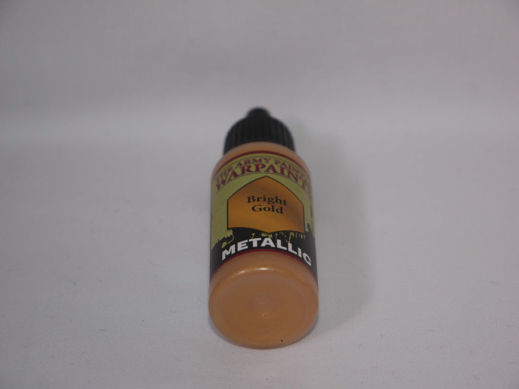 The Army Painter Warpaints Metallics Bright Gold (18ml) Dropper Bottle - WP1144