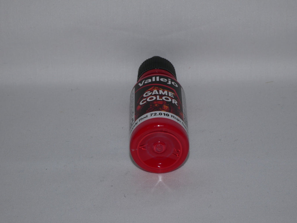 Vallejo Game Color Acrylic Range Bloody Red 18ml/0.6 fl oz Dropper Bottle 72.010