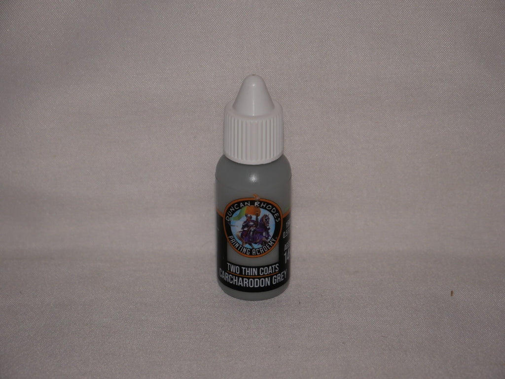 Duncan Rhodes Painting Academy Two Thin Coats Carcharodon Grey 15ml Bottle 10023