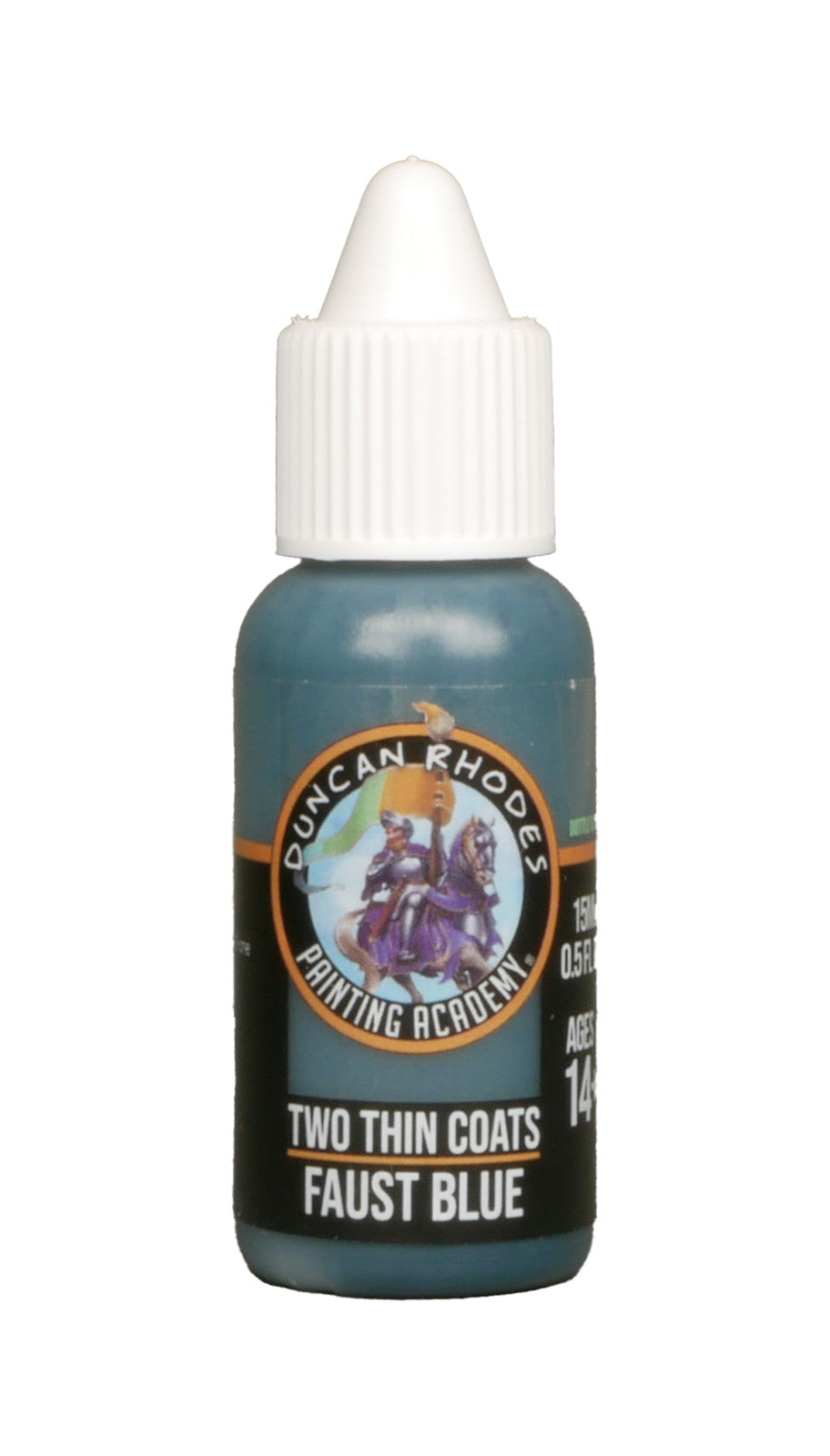 Duncan Rhodes Painting Academy Two Thin Coats Range Faust Blue 15ml Bottle 10145