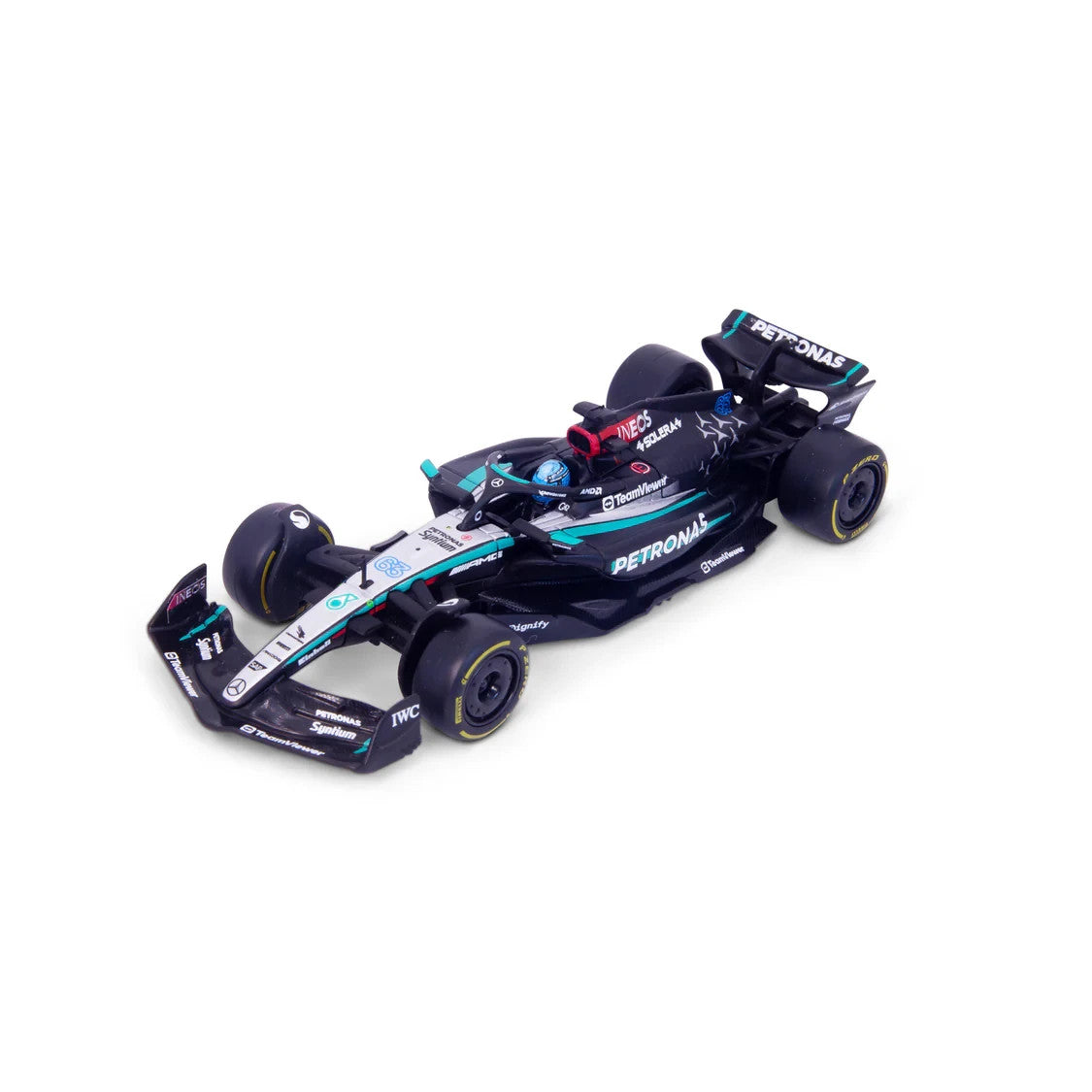 Burago 1:43 Scale Mercedes-AMG Petronas F1 2024 W15 No.63 Russell - #18-38209R
