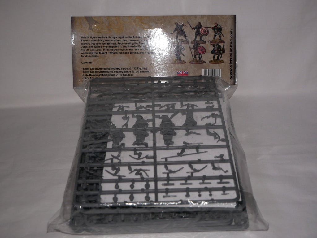 Victrix 1:56 (28mm) Scale Hard Plastic Early Saxon Warriors Warband - VXWB002