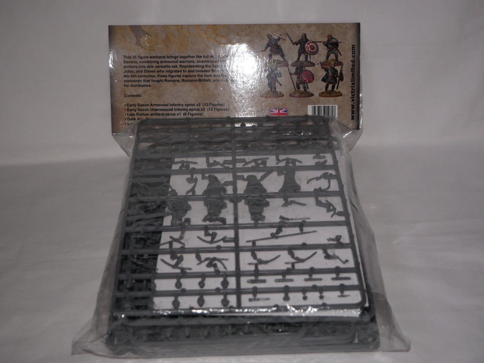 Victrix 1:56 (28mm) Scale Hard Plastic Early Saxon Warriors Warband - VXWB002