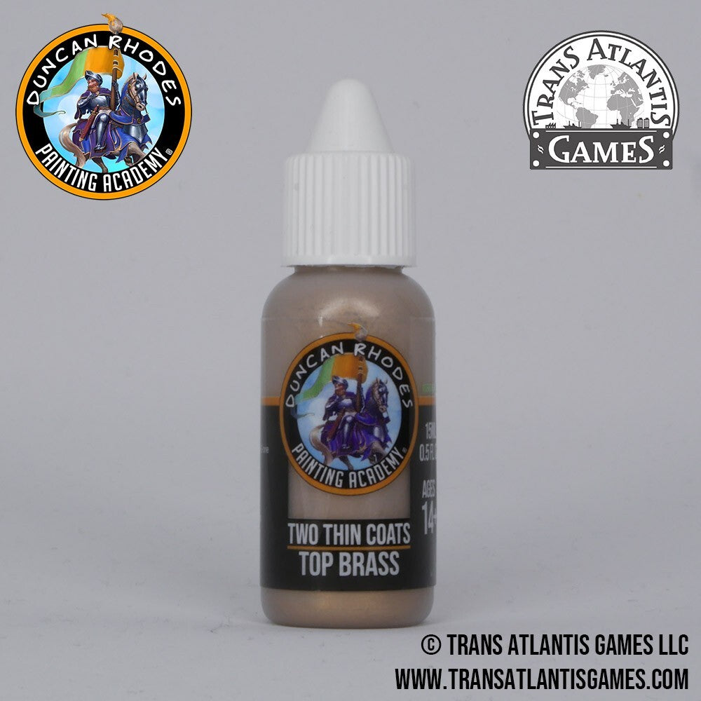 Duncan Rhodes Painting Academy 'Two Thin Coats' Top Brass 15ml Bottle - 10110