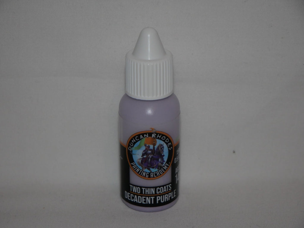 Duncan Rhodes Painting Academy Two Thin Coats Decadent Purple 15ml Bottle 10153