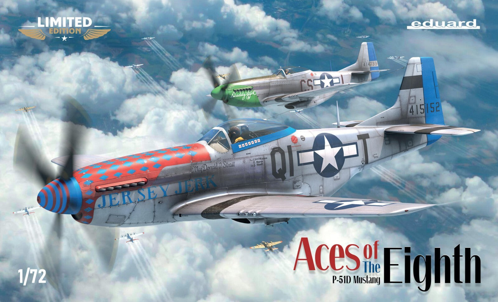 Eduard 1:72 Aces Of The Eighth P-51D Mustangs Limited Edition Duel Combo - 2147