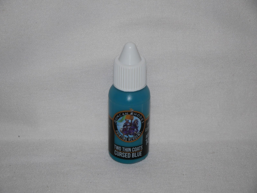 Duncan Rhodes Painting Academy 'Two Thin Coats' Cursed Blue 15ml Bottle - 10068